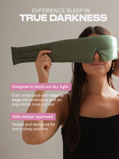 Cloud-Like 3D Blackout Sleep Mask | Wide No-Pressure Eye Mask for Side Sleepers, Naps & Travel