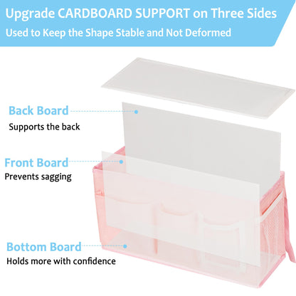 Reinforced Bedside Hanging Organizer | Bunk Bed Caddy, Crib Storage Bag, Large-Capacity Multi-Pocket Bedside Organizer That Holds Its Shape