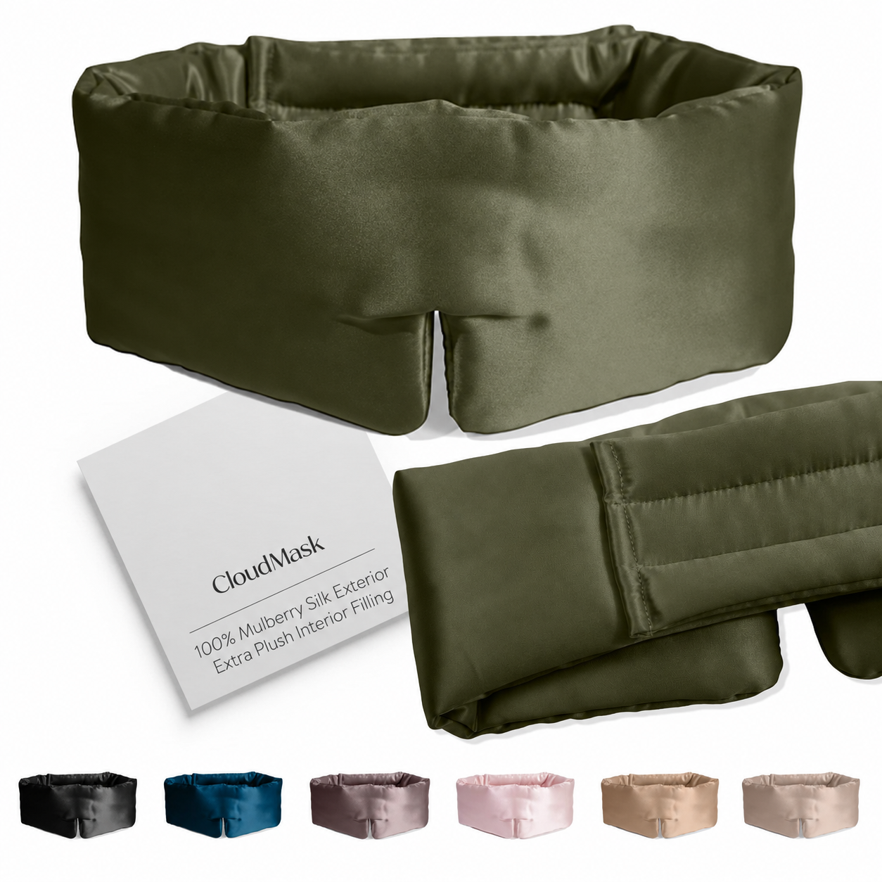 Cloud-Like 3D Blackout Sleep Mask | Wide No-Pressure Eye Mask for Side Sleepers, Naps & Travel