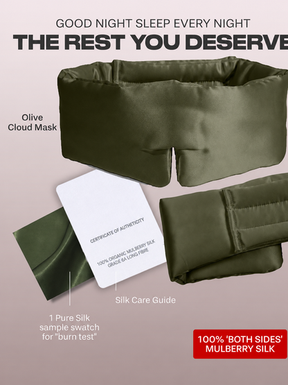 Cloud-Like 3D Blackout Sleep Mask | Wide No-Pressure Eye Mask for Side Sleepers, Naps & Travel