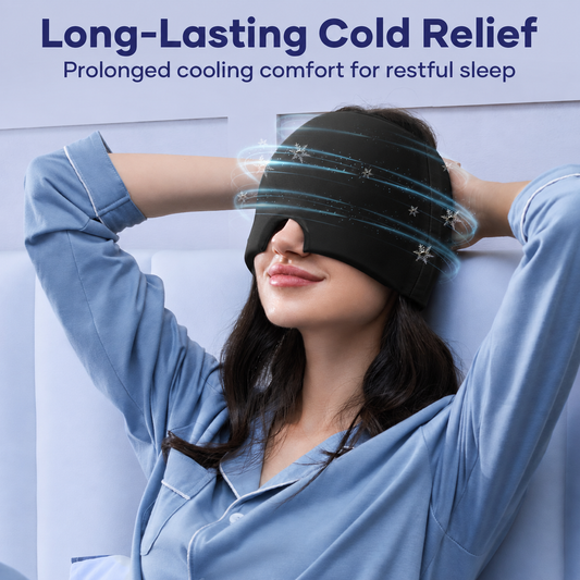 Hot & Cold Therapy Gel Eye Mask | 360° Wraparound Eye Mask for Cold Compress, Heat Therapy, Headaches, Eye Fatigue & Relaxation