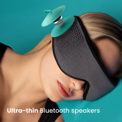 Bluetooth Sleep Headphones Eye Mask | Ultra-Thin 3D Blackout Sleep Mask with Built-In Bluetooth Speakers for Side Sleepers, Naps & Travel