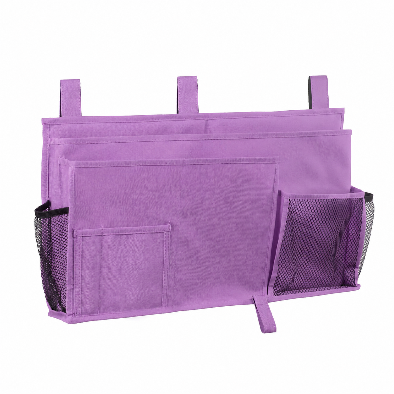 Large-Capacity Bedside Hanging Organizer | Bunk Bed Caddy with Long Hook-and-Loop Straps, Multi-Pocket Bedside Storage Bag