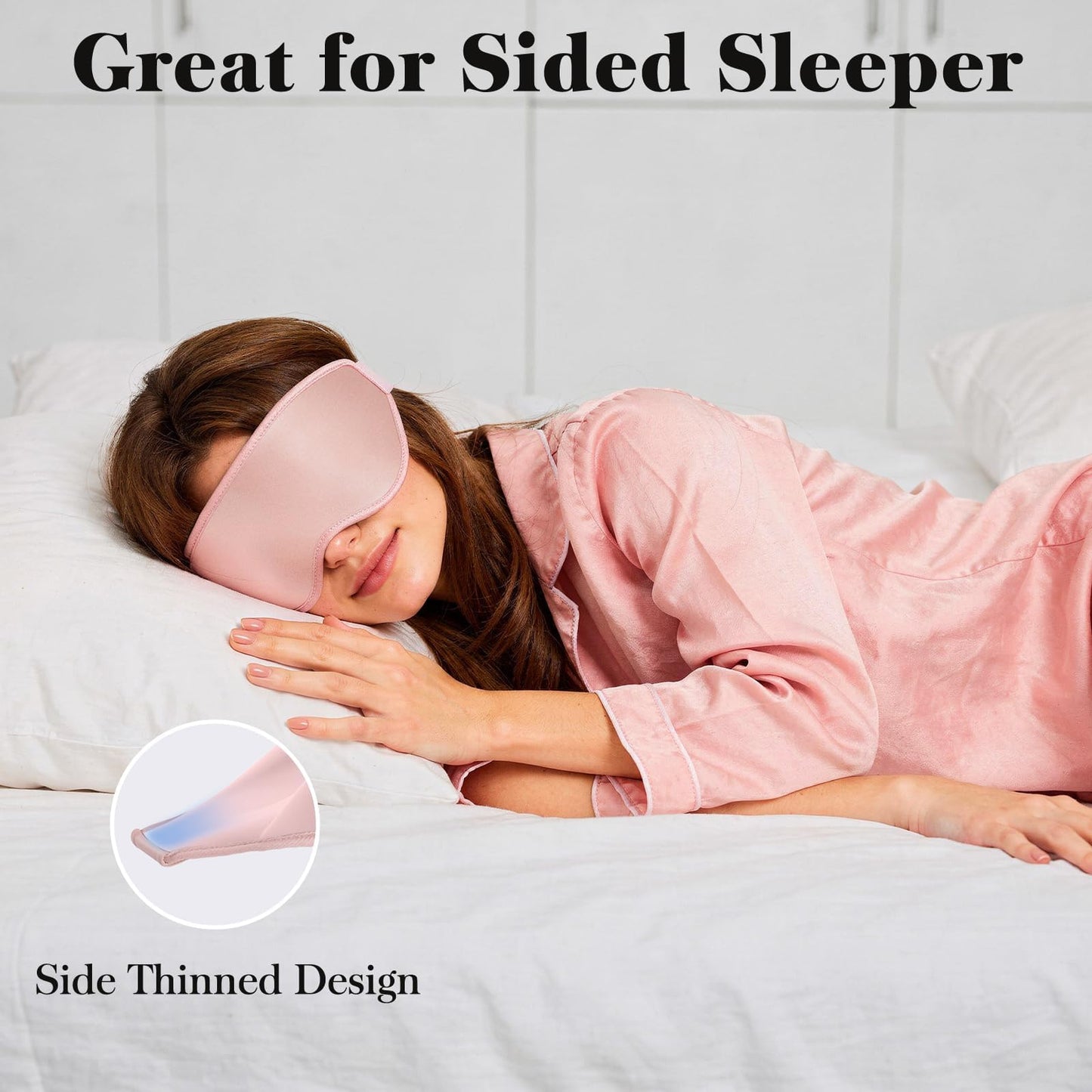 3D Blackout Sleep Mask | 100% Light Blocking, Zero Eye Pressure for Side Sleeping, Naps & Travel