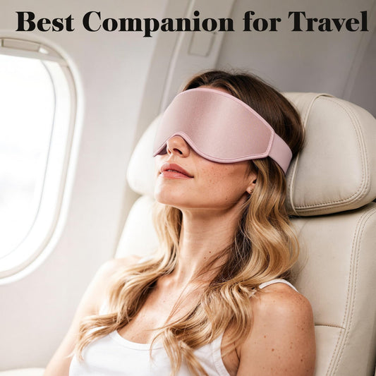 3D Blackout Sleep Mask | 100% Light Blocking, Zero Eye Pressure for Side Sleeping, Naps & Travel