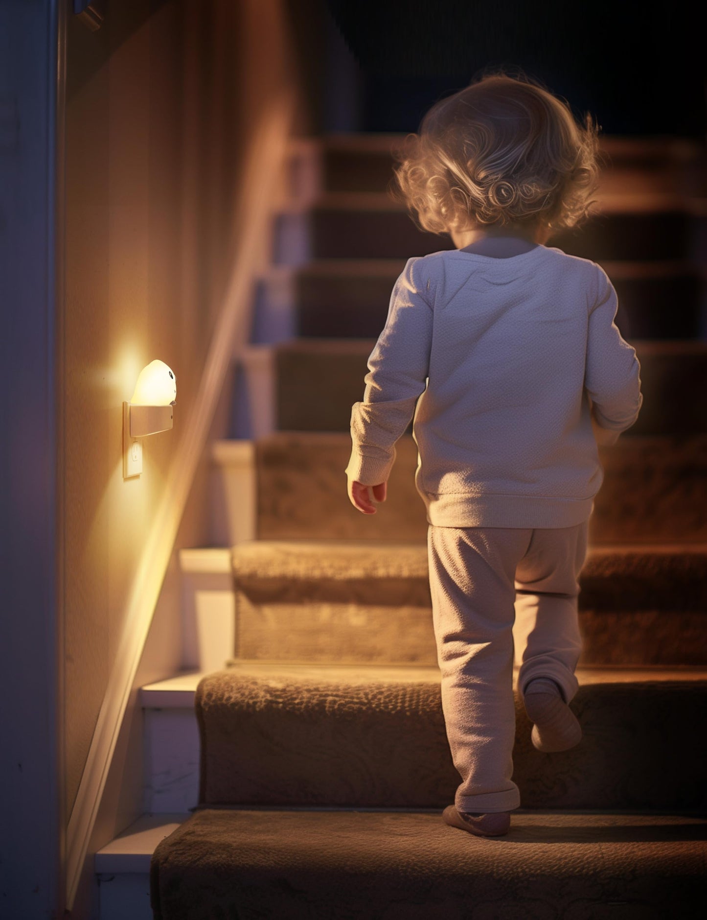Owl Plug-In Sensor Night Light | 10-Color Kids’ Bedroom Night Light with Auto On/Off for Bedroom, Hallway, and Stairs