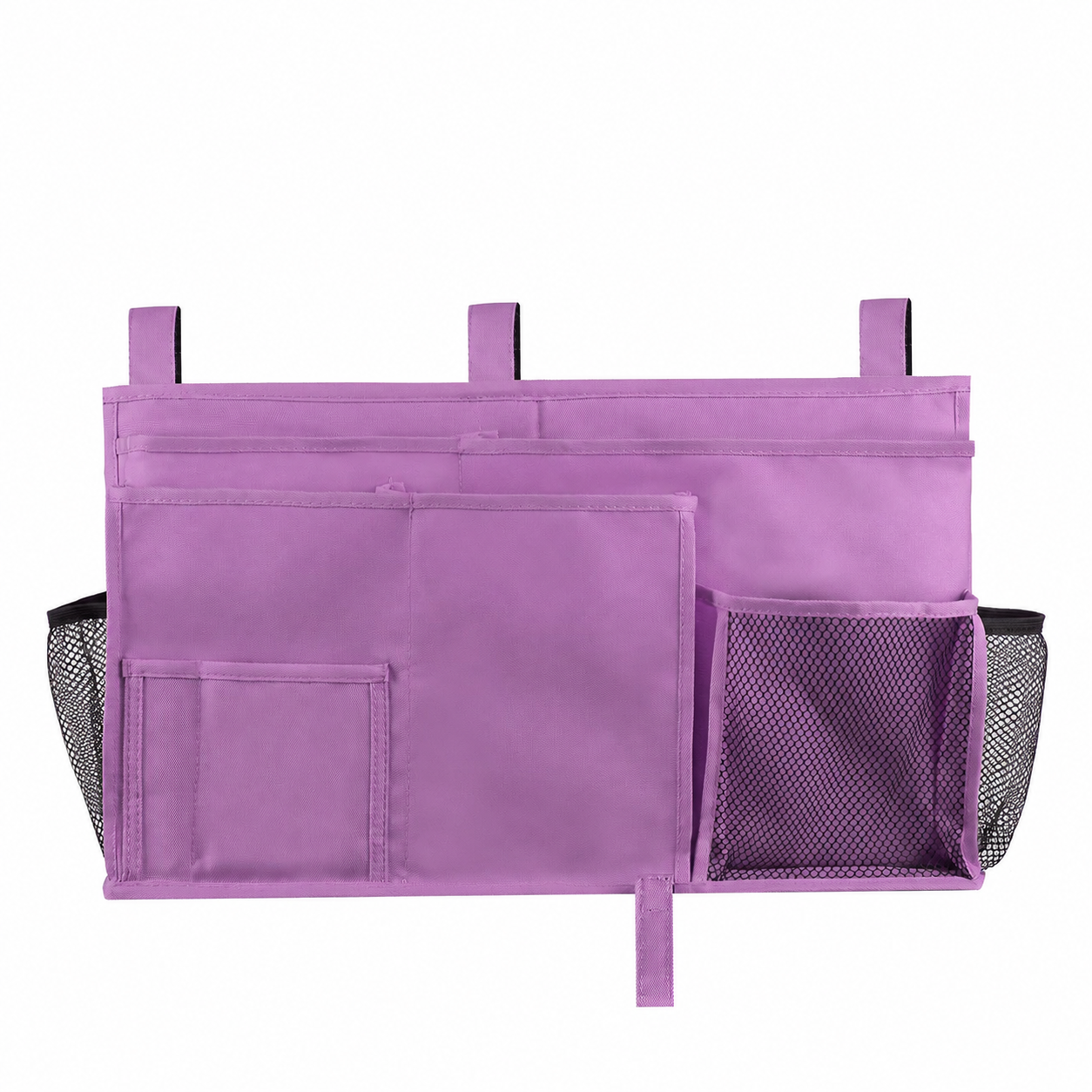 Large-Capacity Bedside Hanging Organizer | Bunk Bed Caddy with Long Hook-and-Loop Straps, Multi-Pocket Bedside Storage Bag