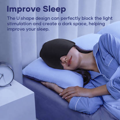 Hot & Cold Therapy Gel Eye Mask | 360° Wraparound Eye Mask for Cold Compress, Heat Therapy, Headaches, Eye Fatigue & Relaxation